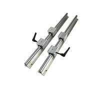 Juego de rieles lineales de aluminio, guía cilíndrica de precisión para carpintería, sierra de mesa deslizante, proyectos de bricolaje, 19.7 pulgadas de longitud, soporte duradero para un movimiento