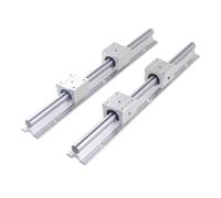 Juego de rieles lineales SBR12 SBR16 SBR20 SBR25 300 400 500 600 800 1000 1200 mm, 2 guías lineales + 4 rodamientos de bloque para pieza CNC (1200 mm, SBR12)