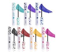 Juego de Rímel de Colores de 7 Colores, Mascara de Colores, Rímel Impermeable de Colores del Arco Iris, 4D Silk Fiber Lash MáScara, Larga Duración y Volumen Longitud Rizado