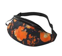 Juego de riñoneras unisex con estampado floral ornamentado, ligeras, ajustables, para viajes, correr