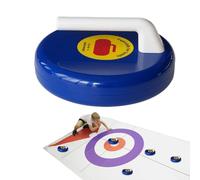 Juego De Rizador De Suelo - Piedra ABS De 11 Cm | Juego De Curling En Seco - Juguetes De Mesa para Niños Reunión Familiar | Deporte Estándar para La Enseñanza Escolar: Mesa Interior, Aulas Sin Hielo,