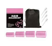 Juego De Rizadores Para El Cabello - Rulos Autoadhesivos Para Mujer,Herramientas Sin Calor Con Pinzas Para Mujer Volumen Viaje Flequillo