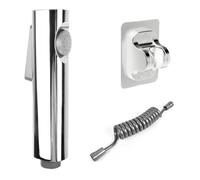 Juego de rociadores de bidé de mano de presión ajustable para inodoro, limpiador de pañales ABS y soporte para una fácil instalación