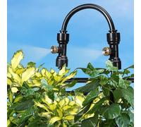 Juego de rociadores para exteriores de refrigeración por atomización con tecnología de baja presión y sistema de riego por goteo para una gestión eficiente del agua y el calor (10 m)