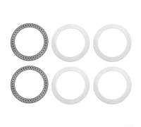 Juego de rodamientos axiales de rodillos de aguja AXK6590 con arandelas endurecidas AS6590, 2 juegos para aplicaciones de elevador, laminador y maquinaria pesada