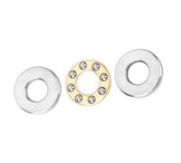 Juego de Rodamientos de Bolas de Empuje en Miniatura, 10 Piezas, F4-9M 4x9x4mm, Acero de Alta Precisión