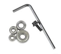 Juego de rodamientos de bolas de fresado para brocas de enrutador, piezas de repuesto con construcción de acero, rotación suave y vibración reducida durante el uso (7,98 mm)