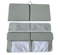 Juego de rodilleras de baño, almohadilla de rodillas para baño de bebé, juego de coderas de bañera, almohadilla de rodillas lavable para baño de bebé, bolsillos organizadores de tiempo de baño