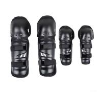 Juego de rodilleras y coderas para ciclismo, EVA, resistentes para bicicleta y motocicleta, color negro