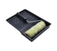 Juego de Rodillo de Pintura Tejido de 3 Piezas, Marco de Jaula y Bandeja ProDec de 9" x 1,75" para Pintar con Pinturas de emulsión y albañilería en Paredes y techos Interiores y Exteriores, 9".