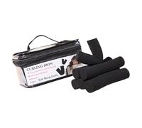 Juego de rodillos esponjosos listos para viajar, sin calor, con funda protectora permanente de PVC, rizadores esponjosos suaves para dormir