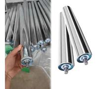 Juego de rodillos industriales, acero galvanizado resistente para un manejo suave en fábricas y almacenes, material, fácil movilidad, perfecto para soluciones logísticas