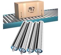 Juego de rodillos transportadores de acero inoxidable de alta resistencia de 4 a 40 pulgadas de repuesto para uso industrial, piezas de transportador de fábrica para aplicaciones comerciales