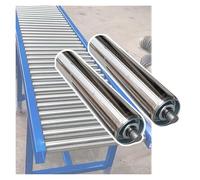Juego de rodillos transportadores de acero inoxidable, paquete de 2 rodillos de repuesto galvanizados para logística y transporte, resistente, ideal para almacén e industrial