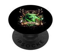 Juego de rol D20 Dados para Druida Bear Pen and Paper PopSockets PopGrip Adhesivo