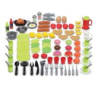 Ecoiffier - Verpakking met speelgoedvoering en serviesset, 100% chef, 100 stuks,