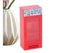 Juego de rol para niños, 12 x 5,5 x 3,5 cm, congelador de Coca-Cola, juguete para máquinas expendedoras de cola, mini adorno de escritorio, guardería, manualidades, coleccionistas, camping, vacaciones