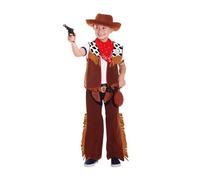 Juego de rol para niños Cowboy - Disfraz de carnaval Set para carnaval, Halloween y fiesta de disfraces - Disfraz infantil para niñas y niños - Edad 3 - 6 años