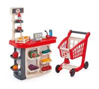 Juego de Rol Supermercado Ecoiffier 1676 con Caja Carro y Accesorios