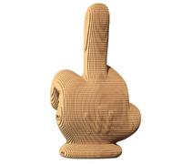 Juego de rompecabezas 3D CARTONIC - Middle Finger - Puzzle 3D de cartón - El cartón se convierte en una figura en relieve - Todas las edades - 84 Piece Cardboard 3D Jigsaw Puzzle