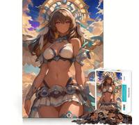 Juego de Rompecabezas de 1000 Piezas con temática de Chica Anime angelical para Adultos Juego de ingenio con tecnología Avanzada de Corte láser Un desafío Divertido para Pasar el Tiempo (50x75cm)