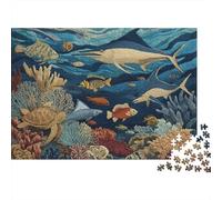 Juego de Rompecabezas Educativo Criaturas submarinas: Mundo Submarino, Ideal para decoración del hogar, de dificultad Media, 500 Piezas (52 x 38 cm)