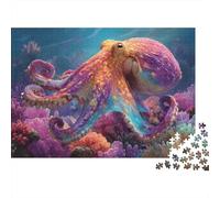 Juego de Rompecabezas Educativo Criaturas submarinas: Mundo Submarino, Ideal para decoración del hogar, de dificultad Media, 300 Piezas (40 x 28 cm)