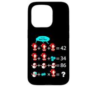 Juego de Rompecabezas matemático Divertido de Navidad Año Nuevo Carcasa para iPhone 15 Pro