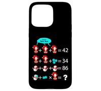 Juego de Rompecabezas matemático Divertido de Navidad Año Nuevo Carcasa para iPhone 15 Pro MAX