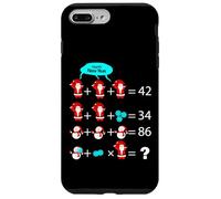 Juego de Rompecabezas matemático Divertido de Navidad Año Nuevo Carcasa para iPhone 7 Plus/8 Plus
