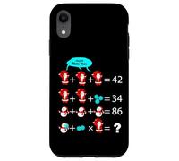 Juego de Rompecabezas matemático Divertido de Navidad Año Nuevo Carcasa para iPhone XR