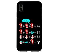 Juego de Rompecabezas matemático Divertido de Navidad Año Nuevo Carcasa para iPhone XS MAX