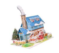 Juego de Rompecabezas navideño para vínculos Familiares Proyecto de decoración del hogar Hecho a Mano de Navidad Tarjeta de Accesorios para Rompecabezas Rompecabezas Artesanal de navideño