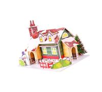 Juego de Rompecabezas navideño para vínculos Familiares Proyecto de decoración del hogar Hecho a Mano de Navidad Tarjeta de Accesorios para Rompecabezas Rompecabezas Artesanal de navideño