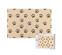 Juego de Rompecabezas para Adultos, Rompecabezas desafiantes, Rompecabezas de 1000 Piezas, Animales, Huellas de Perros y Gatos, Huellas de Patas.