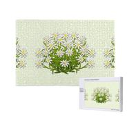Juego de Rompecabezas para Adultos, Rompecabezas desafiantes, Rompecabezas de 1000 Piezas, Flores de montaña suizas Edelweiss