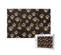 Juego de Rompecabezas para Adultos, Rompecabezas desafiantes, Rompecabezas de 1000 Piezas, impresión de Huellas de Patas de Perro