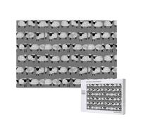 Juego de Rompecabezas para Adultos, Rompecabezas desafiantes, Rompecabezas de 1000 Piezas, ovejas, niños, Gris, Animales de Granja, género Neutro