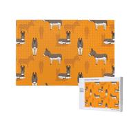 Juego de Rompecabezas para Adultos, Rompecabezas desafiantes, Rompecabezas de 1000 Piezas, patrón de Burro de Dibujos Animados.
