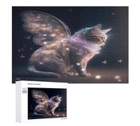 Juego de rompecabezas para niños de 1000 unidades, rompecabezas de madera, kit de bricolaje relajante, juegos para adolescentes y adultos (75 x 50 cm)