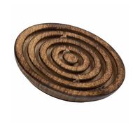 Juego de rompecabezas redondo de madera marrón d15x5