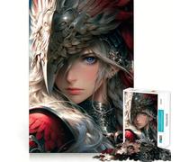 Juego de Rompecabezas Valkyrie Angel of War para Adolescentes,1000 Piezas,Juego de Memoria Mental,Cierre Seguro,sin Piezas Sueltas,Ideal para Viajar, ejercitar la Mente (38x26cm)