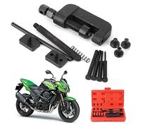 Juego de Rompecadenas de Motocicleta, 13 Piezas Disyuntor de Cadena de Acero Endurecido Divisor de Corte Remachadora de Eslabones de Leva Herramienta de Remachado para Cadenas de 420 A 630