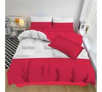 Juego De Ropa Cama 2 Piezas Bandera Polaca 135 X 200 Cm Microfibra Suave Transpirable Patriotas Juego De Fundas Edredón con 1 Funda Nórdica + 1 Funda Almohada, Lujo