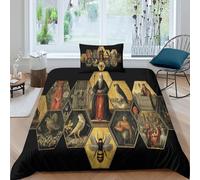 Juego De Ropa De Cama Arte de Nidos Funda Nórdica Y Fundas De Almohada Pintura bizantina Impresión 3D, para Niños Y Adultos Y Adolescentes Single(135x200cm)