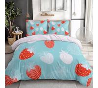 Juego de ropa de cama de 220 x 240 cm, funda nórdica de 220 x 240 cm, diseño pop art 3D, de microfibra suave, color blanco, reversible, con cremallera y 2 fundas de almohada de 80 x 80 cm