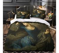Juego De Ropa De Cama De 3 Piezas,Elegante Elfo bailarín 3D Impresión Microfibra Funda Nórdica Y Fundas De Almohada para Adolescentes Niño Niña Super King(260x220cm)