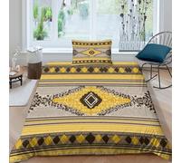 Juego De Ropa De Cama De 3 Piezas,Figura de mendigo hopi con diseño Horizontal 3D Impresión Microfibra Funda Nórdica Y Fundas De Almohada para Adolescentes Niño Niña Single（135x200cm）