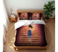 Juego De Ropa De Cama De Lujo Estilo Hotel Detective Conan 3 Piezas Funda Nórdica De Algodón Suave para Todas Las Estaciones (Conan 02,220x 240cm-Cama 150/160)