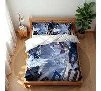 Juego De Ropa De Cama De Lujo Estilo Hotel Detective Conan 3 Piezas Funda Nórdica De Algodón Suave para Todas Las Estaciones (Conan 06,150x200cm-Cama 90)
